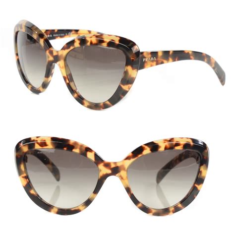 prada rectangle sunglasses tortoise|Prada cat eye tortoiseshell sunglasses.